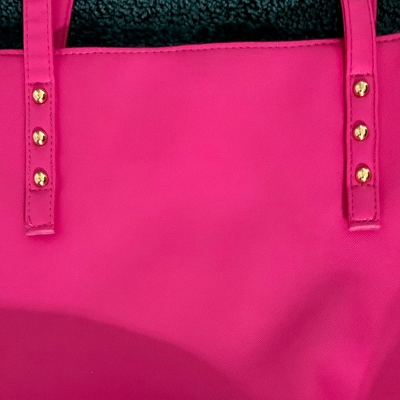 JUICY COUTURE Hot Pink/Black Strip Tote Bag, NWOT! - Picture 8 of 8
